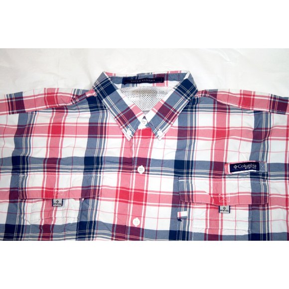 Columbia PFG Mens Short Sleeve Button Front Vented - Picture 2 of 6